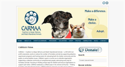 Desktop Screenshot of carmaa-petadoption.com